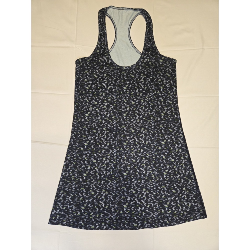 Lululemon Cool Racerback Women's Tank Top Digi‎ Pixi Blue Black Best Size 2-4